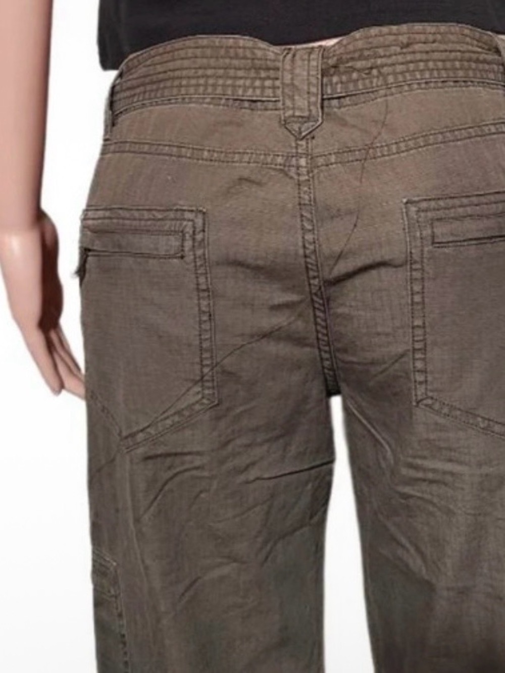 Pulp Women’s Olive Tie-Waist Cargo Pants 8/M - Picture 6 of 8